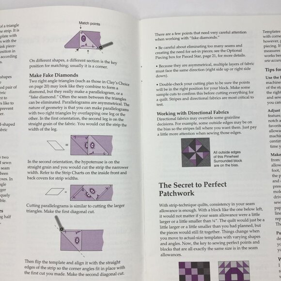 The Perfect Patchwork System Vol 1 Encyclopedia Patchwork Blocks Marti Michell - Picture 2 of 7